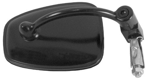 Emgo 20-34010 Polaris Atv Handlebar End Mount Mirror - Black
