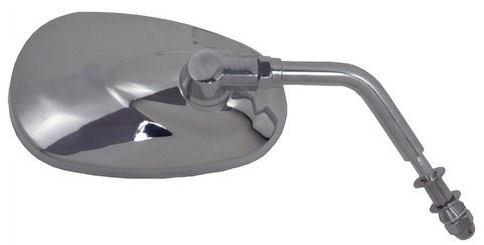 Emgo 20-86837 Chrome Finish Replacement Mirror for Harley Davidson Cruiser