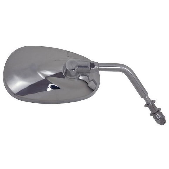 Emgo 20-86837 Chrome Finish Replacement Mirror for Harley Davidson Cruiser