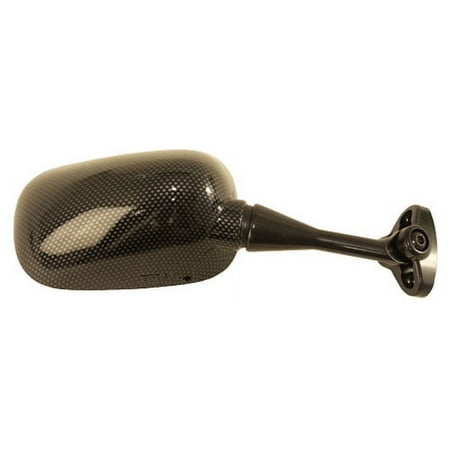 Emgo - 20-87023 - OEM Style Mirror, Carbon Fiber - Right