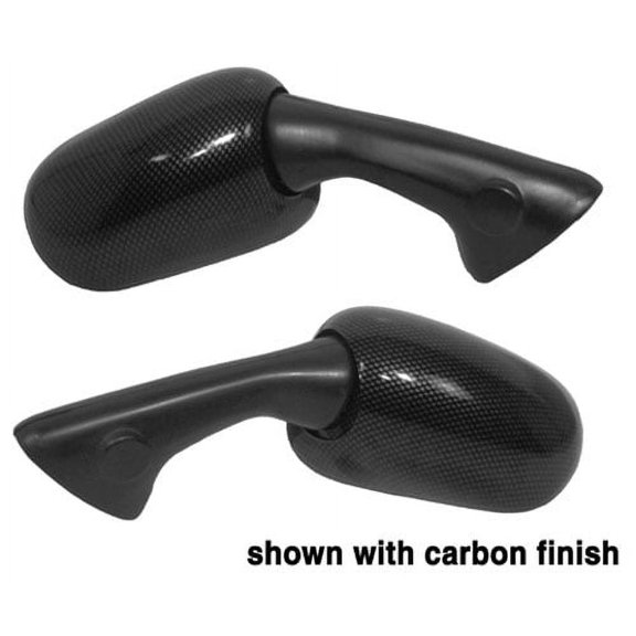 Emgo - 20-87091 - OEM Style Mirror, Carbon Fiber - Right