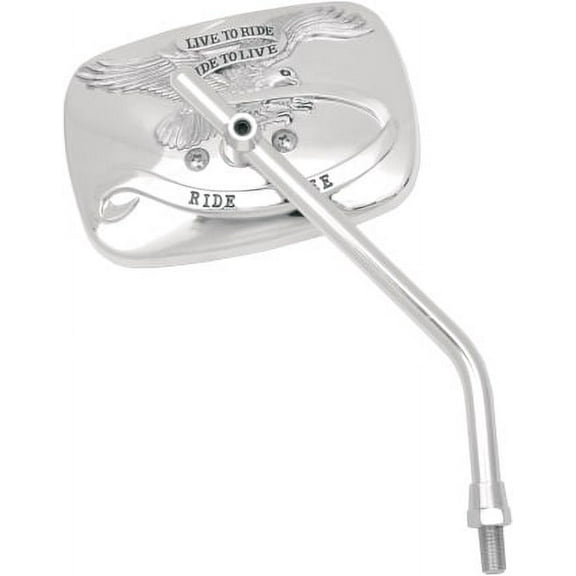 Emgo Live to Ride, Ride Free Chrome Right Mirror (20-31754A)