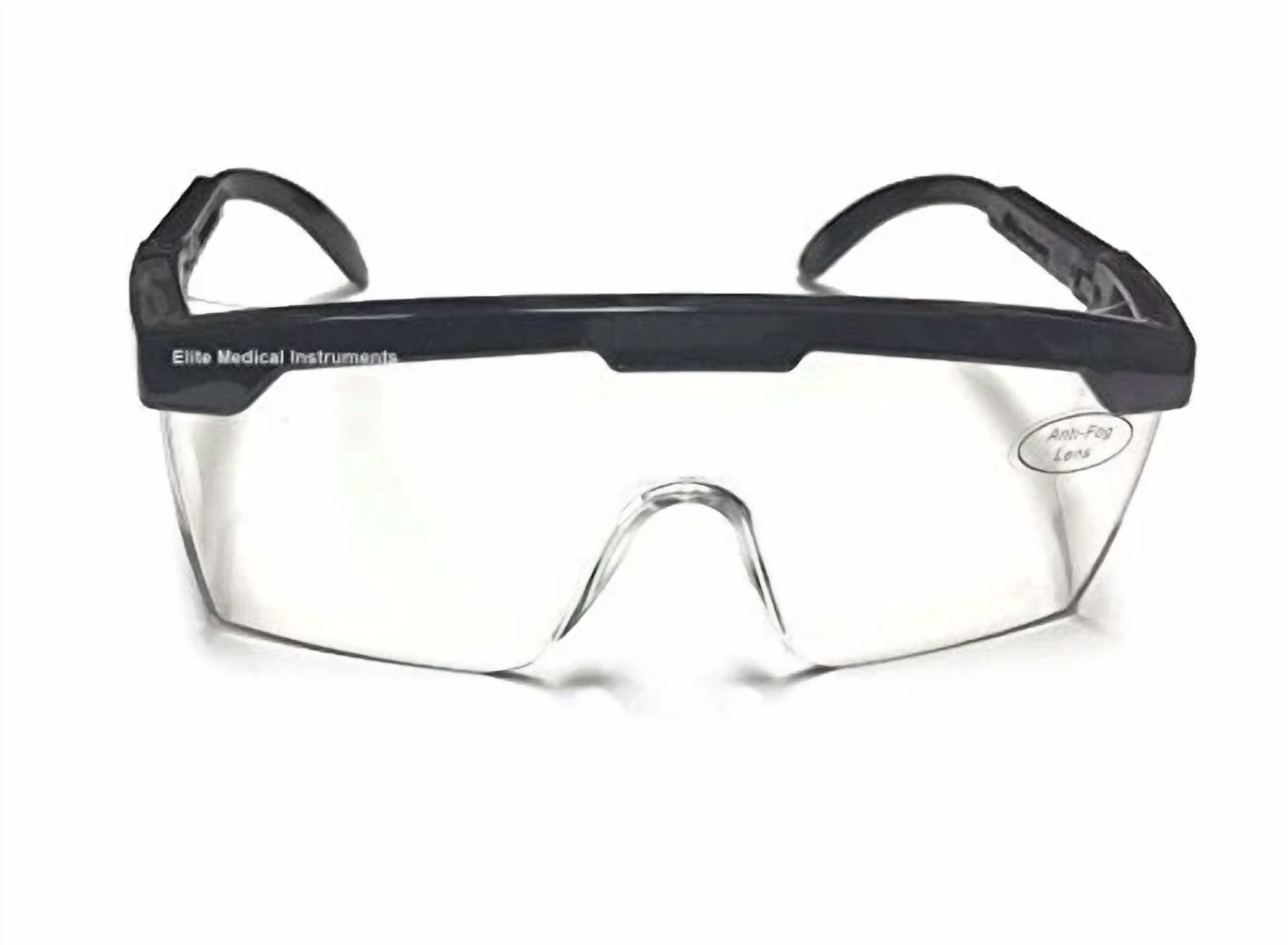 Emi # 411 Black Full Frame Adjustable Eyewear Lab Safety Glasses Us Seller
