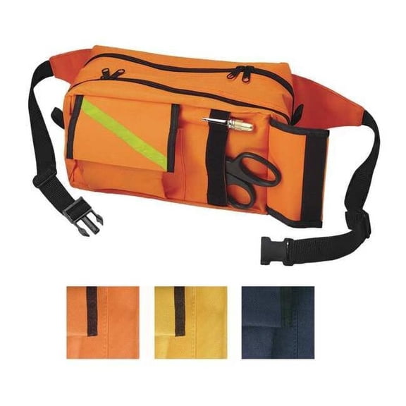 Emi Fanny Pack, Nylon, Orange, 10 in L x 6 in W x 5 in H 442 ORANGE