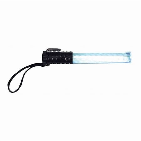 LED Safety Baton, Black+Clear, HighImpact ABS Plastic, 13 1/2 in Length 2090