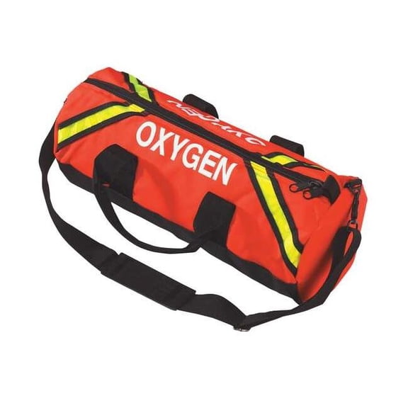 Emi Oxygen Response Bag, Nylon, 21 in L, 9 1/2 in W, Orange 844