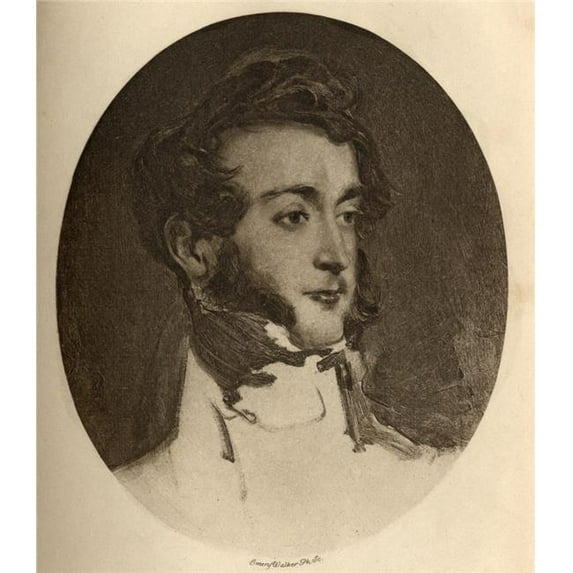 Emich Charles Leiningen 2nd Prince of Leiningen 1763-1814 Engraved by Emery Walker From The Sketch by Sir David Wilkie From The Book The Letters of Queen Victoria 1844-1853 Vol