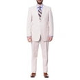 thumbnail image 1 of Emigre Classic Fit Tan Striped Two Button Cotton Seersucker Suit, 1 of 5