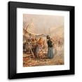 thumbnail image 1 of Emil Barbarini 15x18 Black Modern Framed Museum Art Print Titled - Poultry Market Paris, 1 of 5