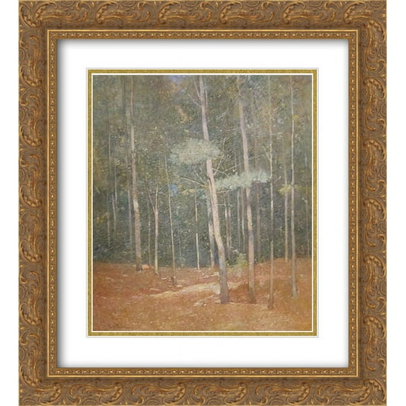Emil Carlsen 2x Matted 20x22 Gold Ornate Framed Art Print 'Landscape'