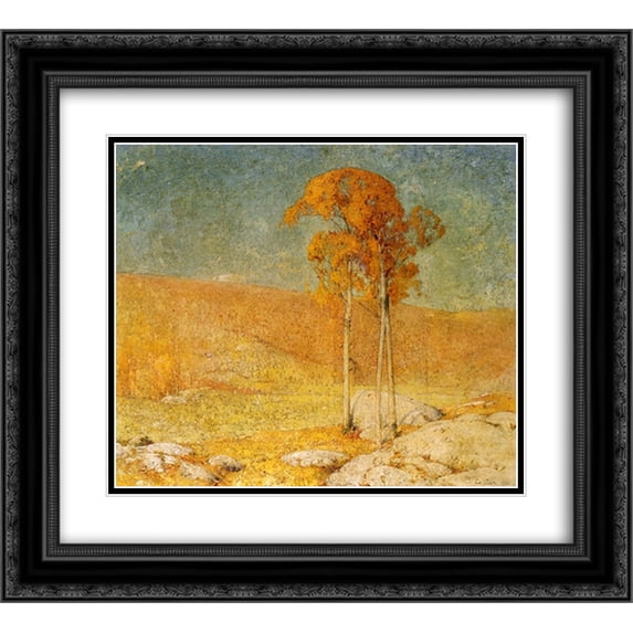 Emil Carlsen 2x Matted 24x20 Black Ornate Framed Art Print 'October Summer'