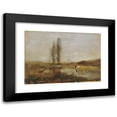thumbnail image 1 of Emil Jakob Schindler 14x11 Black Modern Framed Museum Art Print Titled - Moor Landscape Near Lundenburg (1882), 1 of 5
