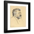 thumbnail image 1 of Emil Orlik 14x18 Black Modern Framed Museum Art Print Titled - Max Slevogt (1917), 1 of 5