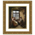 thumbnail image 1 of Emil Rau 12x14 Gold Ornate Wood Frame and Double Matted Museum Art Print Titled - Rest of the Hunter (1889), 1 of 4