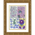 thumbnail image 1 of Emile-Allain Séguy 11x14 Gold Ornate Wood Frame and Double Matted Museum Art Print Titled - Floreal; New Pl.04 Drawings and Colors (1925), 1 of 4
