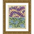 thumbnail image 1 of Emile-Allain Séguy 11x14 Gold Ornate Wood Frame and Double Matted Museum Art Print Titled - Suggestions for Fabrics and Carpets Pl.05 (1923), 1 of 4