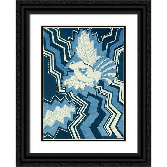 Emile-Allain Séguy 18x24 Black Ornate Framed Double Matted Museum Art Print Titled: Prisms-12 (1931)