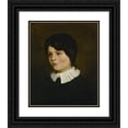 thumbnail image 1 of Emile Champmartin 15x18 Black Ornate Wood Framed Double Matted Museum Art Print Titled - Charles Hugo Enfant (1834), 1 of 5