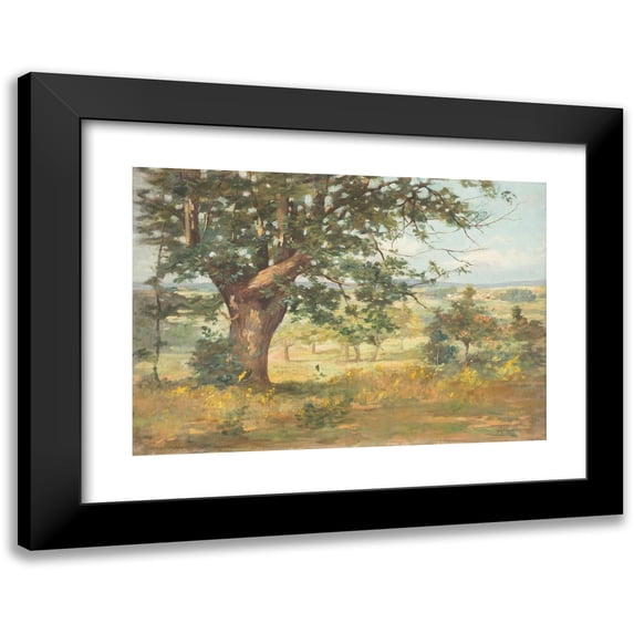 Emile-Charles Dameron 18x14 Black Modern Framed Museum Art Print Titled - Landscape (1892)