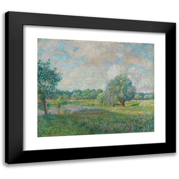 Emile Claus 14x12 Black Modern Framed Museum Art Print Titled - The Willow