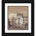 thumbnail image 1 of Emile Henri Brunner-Lacoste 20x23 Black Ornate Framed Double Matted Museum Art Print Titled: The Bichat Tower in 1859, Saint-Jean De Lateran (859), 1 of 5