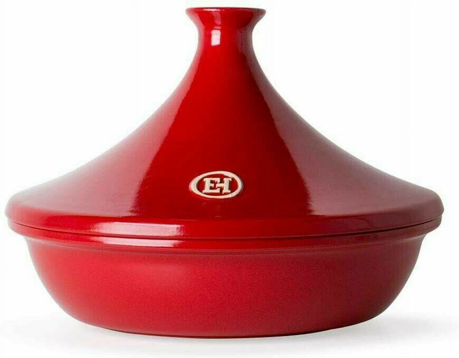 Emile Henry Flame Ceramic Tagine 2.6 Quart, Red