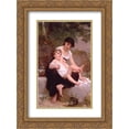 thumbnail image 1 of Emile Munier 2x Matted 20x24 Gold Ornate Framed Art Print 'Mother and Child', 1 of 2