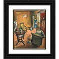thumbnail image 1 of Emile Othon Friesz 12x14 Black Ornate Wood Framed Double Matted Museum Art Print Titled: Interior (1914), 1 of 5