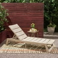 thumbnail image 1 of Sarah Outdoor Acacia Wood Chaise 2 Piece Lounge, 1 of 12