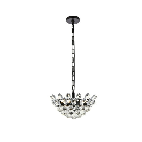 Emilia 14 inch pendant in black