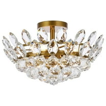 Emilia 16 inch flush mount in brass