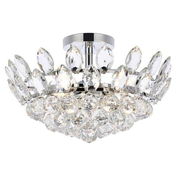 Emilia 16 inch flush mount in chrome
