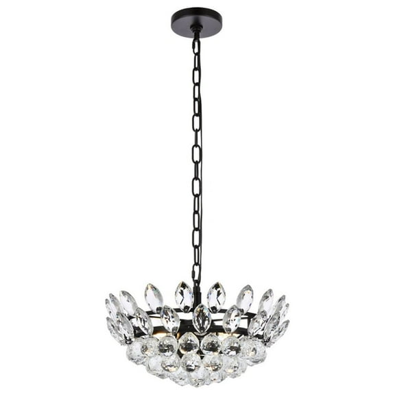 Emilia 16 inch pendant in black
