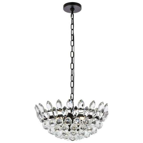 Emilia 18 inch pendant in black