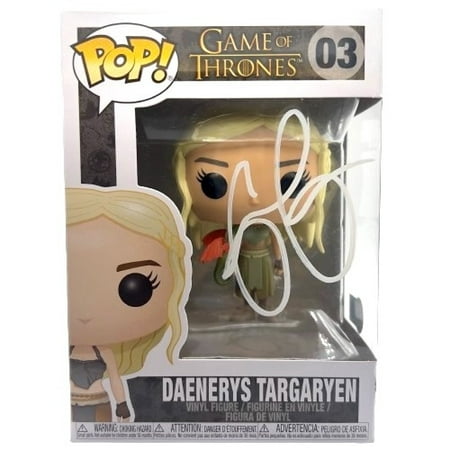 Emilia Clarke Signed "Daenerys Targaryen" #03 Game of Thrones Funko Pop! Vinyl Figure (Beckett Witness)