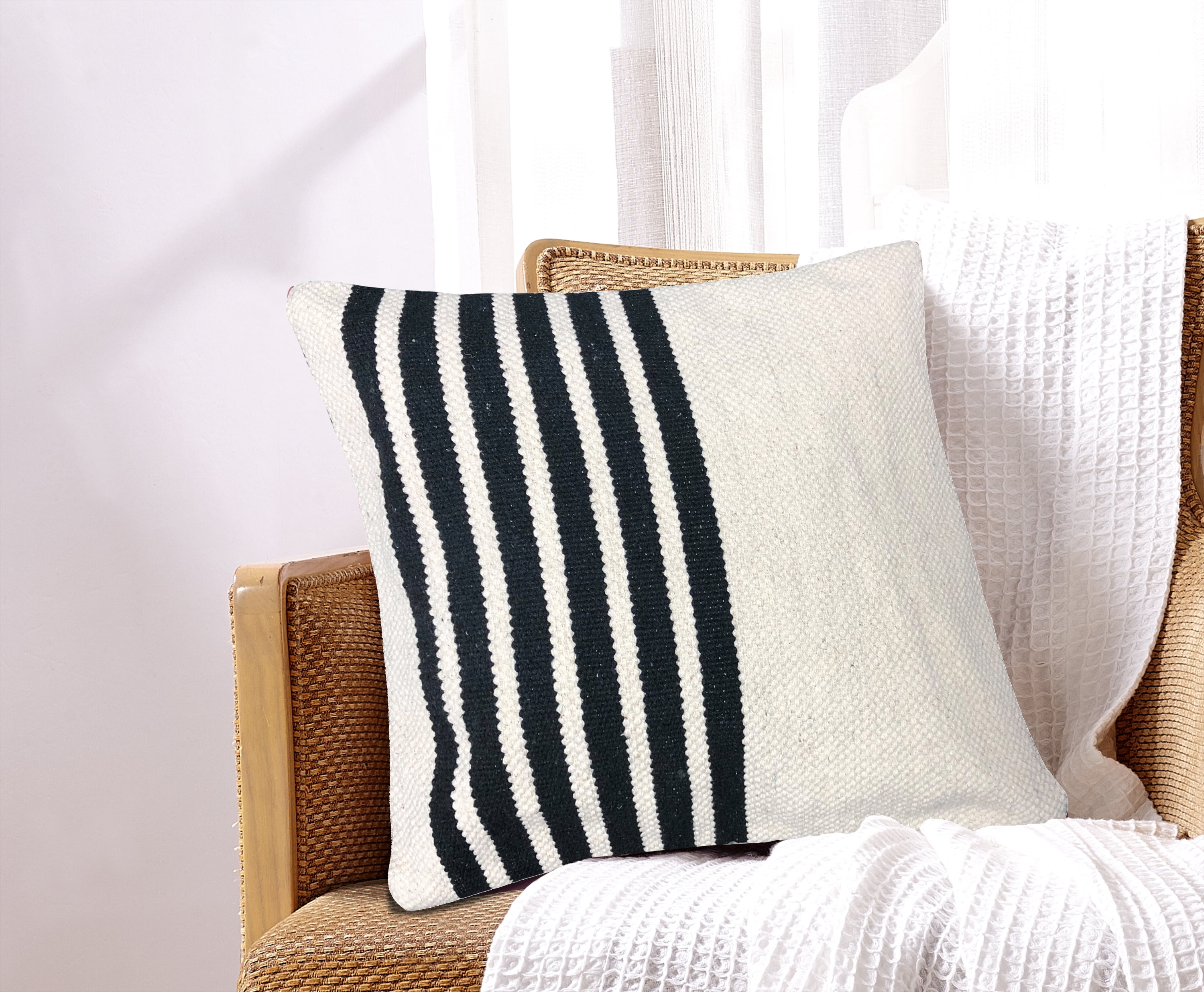 Emilia Cotton Throw Pillow 18x18