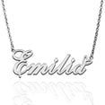 thumbnail image 1 of Emilia Custom Name Necklace Customized Personalized Plated Name Necklace for Mother Daughter Friendship Women Valentine's Day Christmas Birthday New Year Silver, 1 of 7
