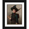 thumbnail image 1 of Emilia Dukszyńska-Dukszta 19x24 Black Ornate Framed Double Matted Museum Art Print Titled: Portrait of a Schoolgirl (1888), 1 of 5