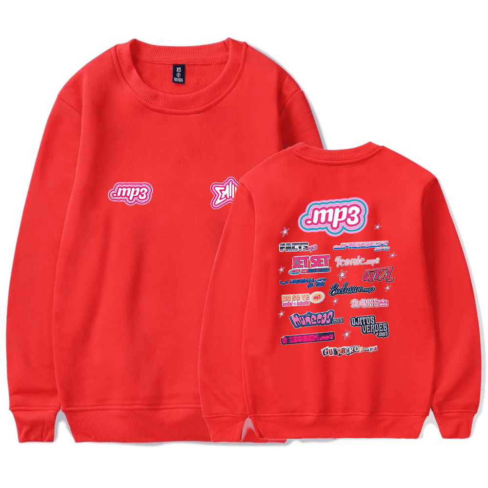 Emilia Mernes Merch Mp3 Tour Logo Crewneck Argentine Music Emilia Mernes Merch Mp3 Tour Logo Crewneck Argentine Music