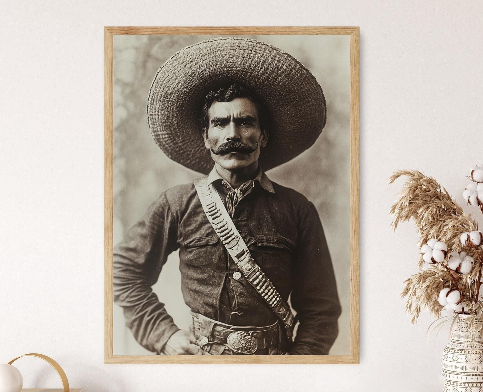 Emiliano Zapata Portrait Mexican Revolutionary Icon Historical ...