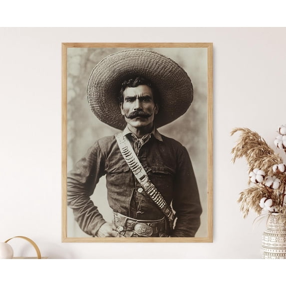 Emiliano Zapata Portrait Mexican Revolutionary Icon Historical ...