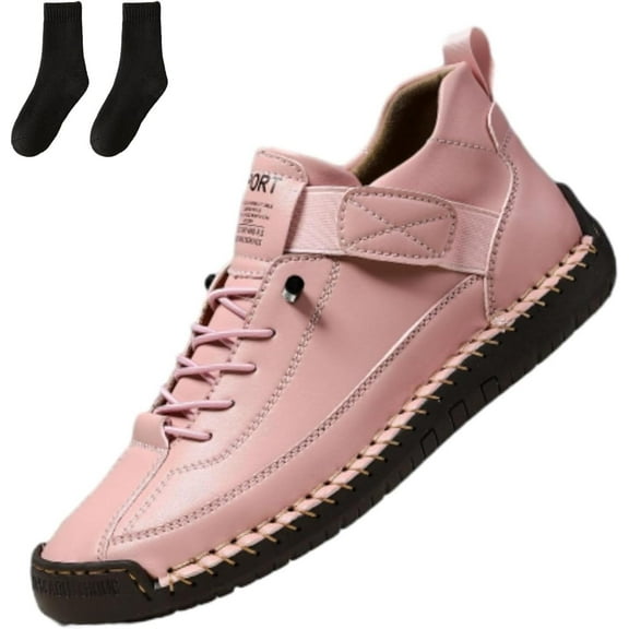 Emiline Comfortable Orthopedic Sneakers, Women's Handmade Leather Comfy Shoes, Men's Soft Comfort Arch Support Boots