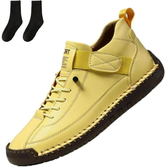 Emiline Comfortable Orthopedic Sneakers, Women's Handmade Leather Comfy Shoes, Men's Soft Comfort Arch Support Boots