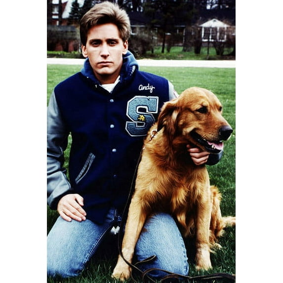 Emilio Estevez With Dog 24X36 Poster