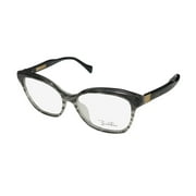 New Emilio Pucci 2697 Womens/ladies Cat Eye Full-rim Black / Tortoise Frame Demo Lenses 51-15-135 Spring Hinges Eyeglasses/eyewear