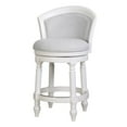 thumbnail image 1 of New Ridge Home Goods 26" Wood Barrel-Back Counter-Height Bar Stool with Swivel, 1 of 9