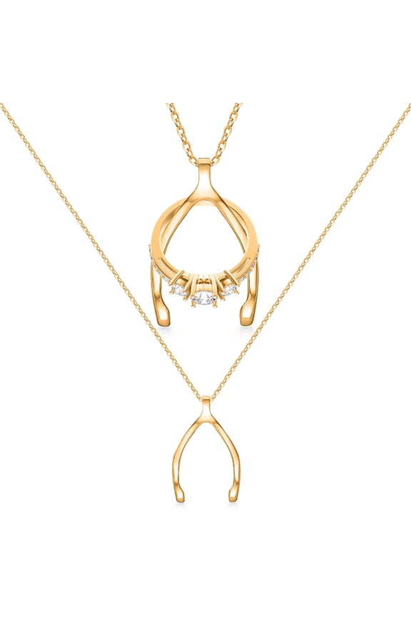 Original Patented Ring Holder Necklace - Stainless Steel Necklace Ring Holder - Women & Men Wedding Ring Holder Necklace - Women & Men Engagement Ring Necklace Holder - Gift for Her - Mother,