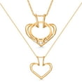 thumbnail image 1 of Emily C Ring Holder Necklace - Stainless Steel Ring Keeper Necklaces - Women & Men Wedding Ring Holder Necklace - Women, Couples, Wife, Nurse, Doctor - Heart Ring Necklace Holder, 1 of 8