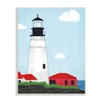 thumbnail image 1 of Emily Cromwell Tower Port Lighthouse Coastal Architectural Beacon Red House 13 in x 19 in Framed Painting Art Print, by Stupell Home Décor, 1 of 5