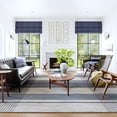 thumbnail image 1 of Portland Plaid Wool Area Rug, 8' 6" x 11' 6", Portland Blue, 1 of 6